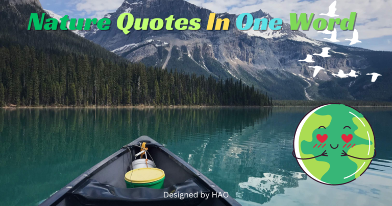 Nature Quotes In One Word