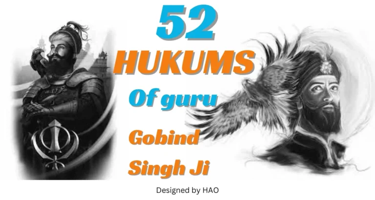 52 Hukams Of Guru Gobind Singh In English