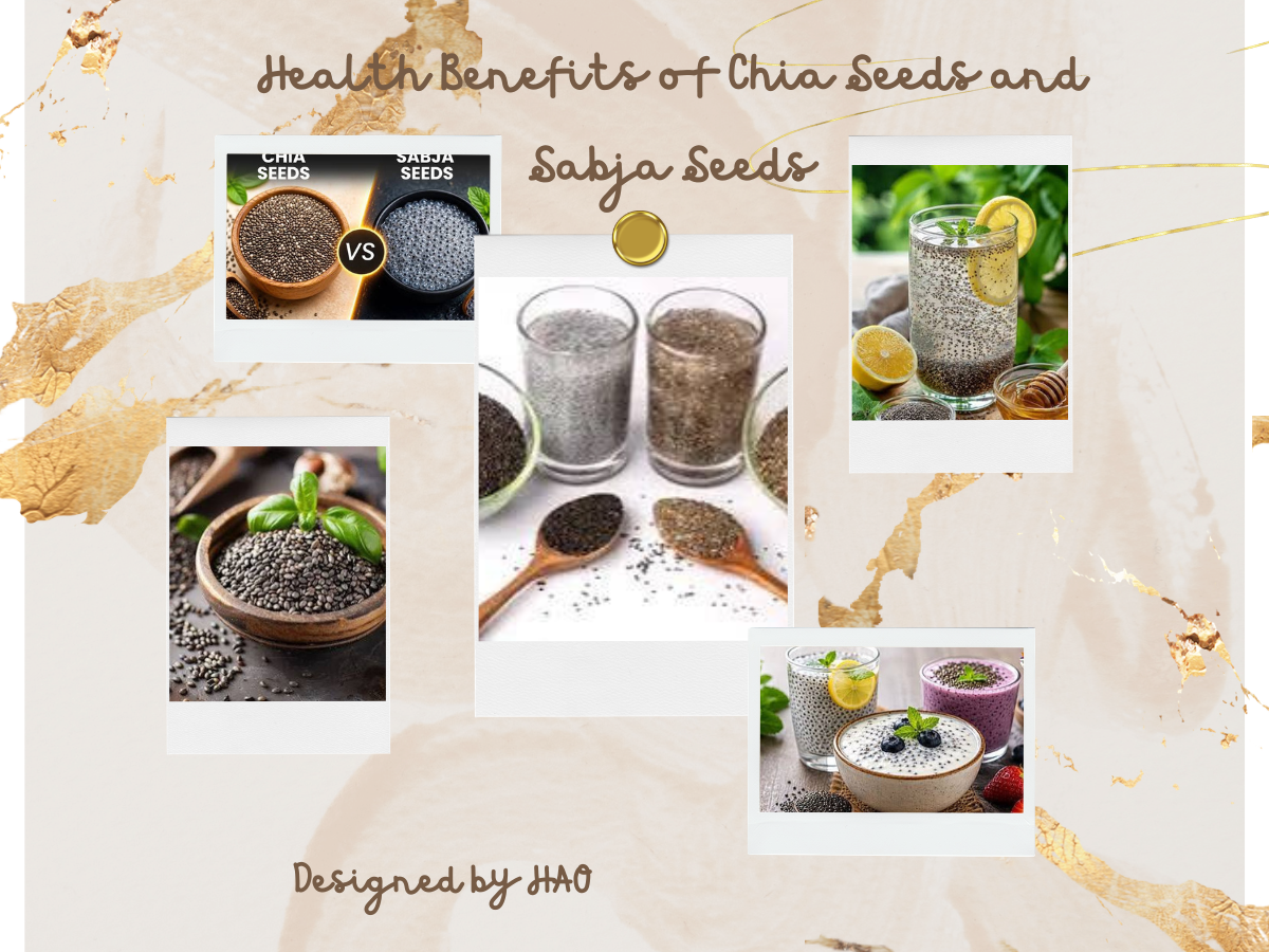 Health Benefits of Chia Seeds and Sabja Seeds
